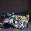 DecorBites™ Luxury Egyptian Cotton Bedding Set - Flamingo Leaf