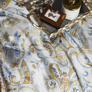 DecorBites™ Luxury Egyptian Cotton Bedding Set - Flamingo Leaf