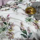 DecorBites™ Luxury Egyptian Cotton Bedding Set - Flamingo Leaf