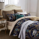 DecorBites™ Luxury Flamingo Leaf Bedding Set - Queen/King Size