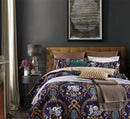 DecorBites™ Luxury Flamingo Leaf Bedding Set Queen King Size