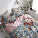 DecorBites™ Luxury Flamingo Leaf Bedding Set - Queen or King Size