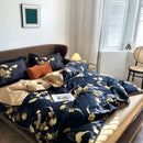 DecorBites™ Luxury Flamingo Leaf Bedding Set - Queen or King Size
