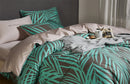 DecorBites™ Luxury Flamingo Leaf Bedding Set - Queen or King Size