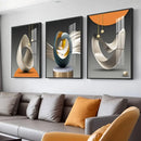DecorBites™ Luxury Geometric Canvas Prints Set