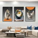 DecorBites™ Luxury Geometric Canvas Prints Set