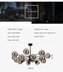 DecorBites™ Luxury Glass Ball Nordic Chandeliers - Dimmable