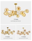 DecorBites™ Luxury Glass Ball Nordic Chandeliers - Dimmable