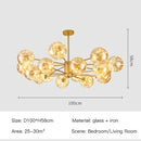 DecorBites™ Luxury Glass Ball Nordic Chandeliers - Dimmable