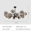 DecorBites™ Luxury Glass Ball Nordic Chandeliers - Dimmable
