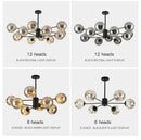 DecorBites™ Luxury Glass Ball Nordic Chandeliers - Dimmable