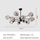 DecorBites™ Luxury Glass Ball Nordic Chandeliers - Dimmable