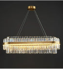 Modern gold luxury led crystal chandelier dining room light