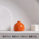 DecorBites™ Luxury Modern Ceramic Flower Vase Orange