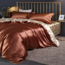 DecorBites™ Luxury Silk Bedding Set for King, Queen, Twin