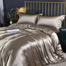 DecorBites™ Luxury Silk Bedding Set - King Queen Twin Sizes