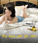 DecorBites™ Luxury Silk Bedding Set with Sheets, Queen/King Size