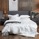 DecorBites™ Luxury Solid Color Satin Bedding Set - Twin/Queen/King