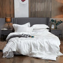 DecorBites™ Luxury Solid Color Satin Bedding Set