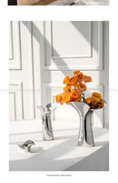 DecorBites™ Luxury Stainless Steel Vase for Home Decor