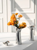 DecorBites™ Luxury Stainless Steel Vase for Home Decor