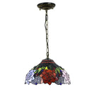 DecorBites™ Luxury Tiffany Style Stained Glass Pendant Light