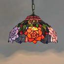 DecorBites™ Luxury Tiffany Style Stained Glass Pendant Light