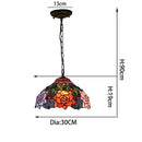 DecorBites™ Luxury Tiffany Style Stained Glass Pendant Light