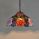 DecorBites™ Luxury Tiffany Style Stained Glass Pendant Light