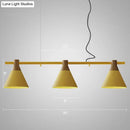DecorBites™ Macaron Metal Restaurant Pendant Light with 3 Conical Bulbs