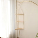 DecorBites™ Macrame Wall Hanging Corner Shelf for Boho Decor
