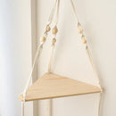 DecorBites™ Macrame Wall Hanging Corner Shelf for Boho Decor