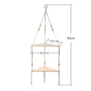 DecorBites™ Macrame Wall Hanging Corner Shelf for Boho Decor