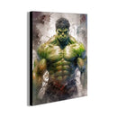 Vibrant stylized superhero canvas wall art for kids bedroom
