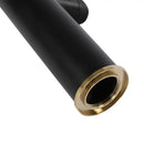 DecorBites™ Matte Black & Gold Bathroom Faucet, Dual Water Modes
