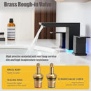 DecorBites™ Matte Black LED Waterfall Bathroom Faucet