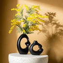DecorBites™ Matte Ceramic Vase Set 2 Modern Home Decor