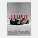DecorBites™ Mclaren P1 GTR Luxury Poster for Home Decor