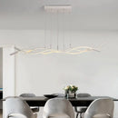 DecorBites™ Metal Artistic LED Pendant Light for Dining Room Island with Twisted Lines