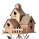 Copper Birdhouse Garden Stakes