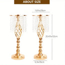 DecorBites™ Metal Flower Vases for Wedding Centerpieces