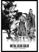 Framed metal gear solid canvas art poster for gaming room decor