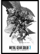 Framed metal gear solid canvas art poster for gaming room decor