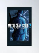Framed metal gear solid canvas art poster for gaming room decor