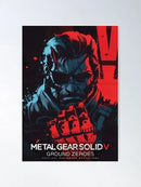 Framed metal gear solid canvas art poster for gaming room decor