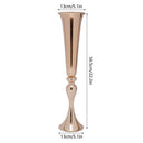DecorBites™ Metal Golden Flower Stand Vase Candle Holder