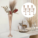 DecorBites™ Metal Golden Flower Stand Vase Candle Holder