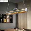 DecorBites™ Metal Island Lighting Fixture - Triangular Loft Style - 1 Head - Restaurant Billiard Lamp
