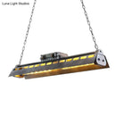 DecorBites™ Metal Island Lighting Fixture - Triangular Loft Style - 1 Head - Restaurant Billiard Lamp
