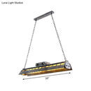 DecorBites™ Metal Island Lighting Fixture - Triangular Loft Style - 1 Head - Restaurant Billiard Lamp